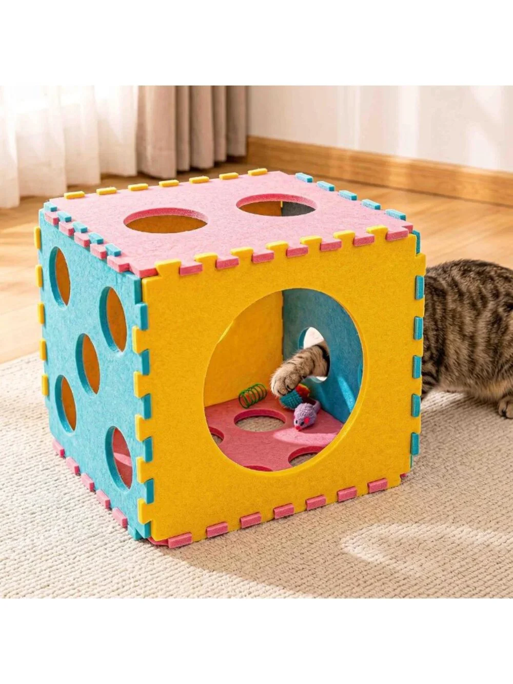 41 Pcs Interactive Cat Toy Set for Indoor Kittens - Catnip, Feather Wands